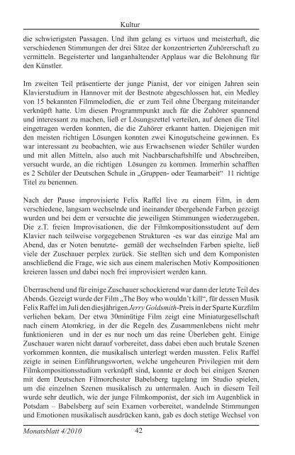 IV - CCA Monatsblatt