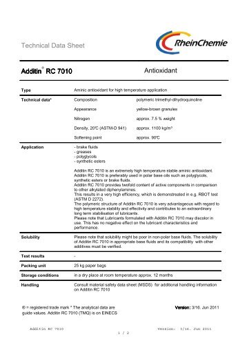 RC 7010 - Tri-iso, Inc.