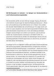 Anke Thierack Juni 2004 BA-MA-Konzepte im Lehramt - innovelle-bs