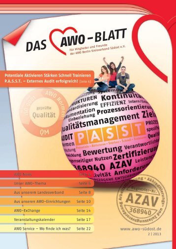 Download AWO-Blatt Ausgabe 2 - April 2013 - Herzlich Willkommen ...