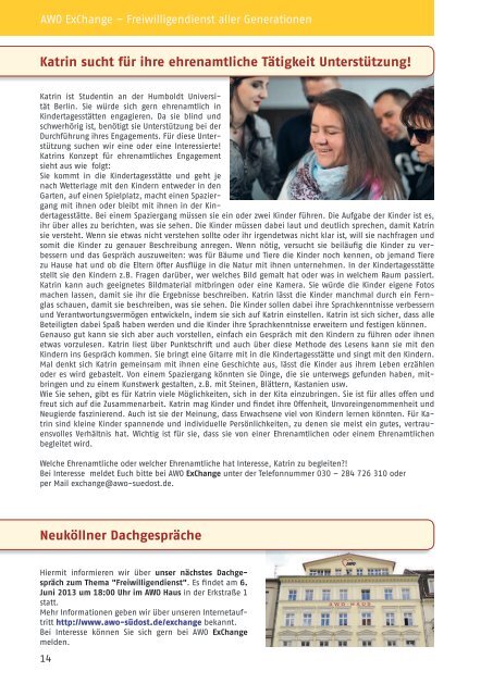 Download AWO-Blatt Ausgabe 2 - April 2013 - Herzlich Willkommen ...