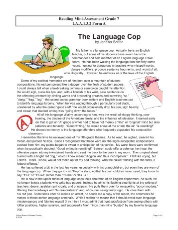 The Language Cop