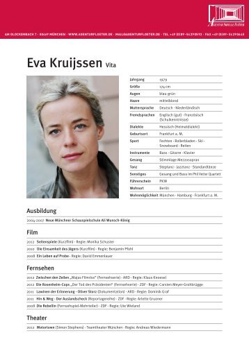 Eva Kruijssen Vita