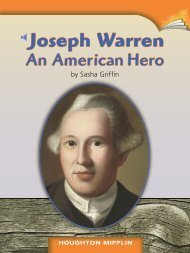 Lesson 13:Joseph Warren An American Hero