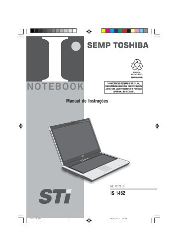 Manual de Instruções IS 1462 - Semp Toshiba