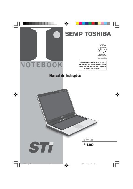 Manual de Instruções IS 1462 - Semp Toshiba