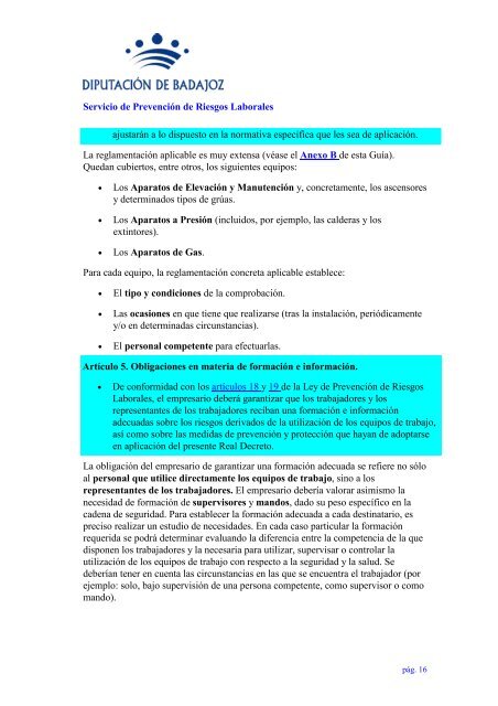 GuÃ­a tÃ©cnica para la evaluaciÃ³n y prevenciÃ³n de los riesgos ...