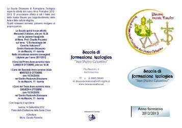 brochure scuola di teologia 2012-13 - Diocesi di Isernia-Venafro
