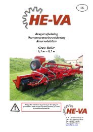 Download Brugsvejledning / Reservedelskatalog - HE-VA