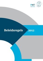 Beleidsregels 2012 - Pensioenfonds Metaal en Techniek