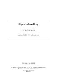 Signalbehandling Formelsamling