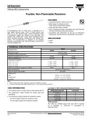 Fusible, Non-Flammable Resistors NFR25/25H