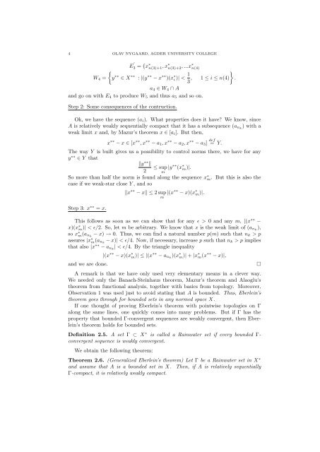 SEQUENTIAL PROPERTIES OF THE WEAK TOPOLOGY IN A ...