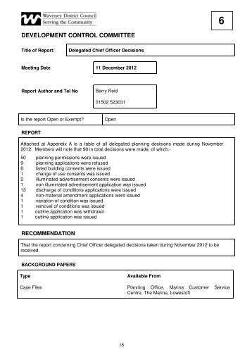 Item 6 - Waveney District Council