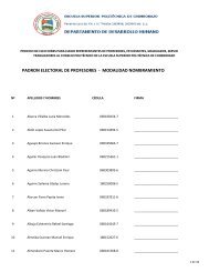 padron electoral de profesores - modalidad nombramiento - Escuela ...