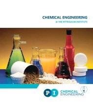 CHEMICAL ENGINEERING - The Petroleum Institute