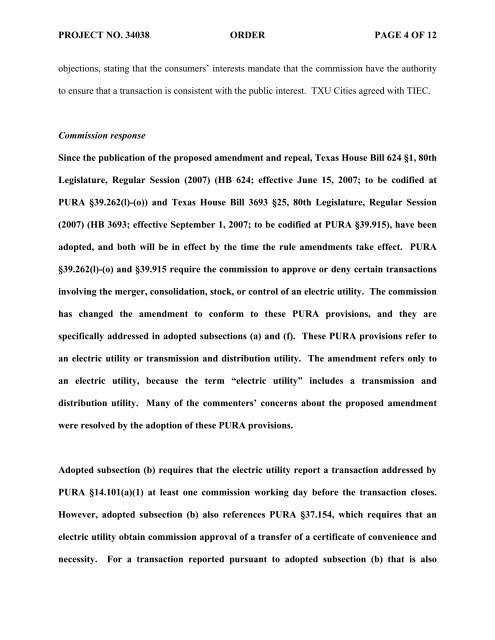 Order Adopting an Amendment to Â§25.74 and repeal of Â§25.75 as ...