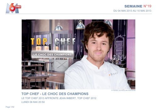 SEMAINE N°19 TOP CHEF - LE CHOC DES CHAMPIONS