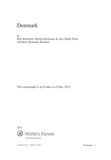 Denmark - International Encyclopaedia of Laws