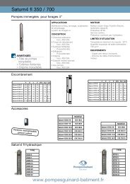 Catalogue pompes forage GUINARD SATURN ... - MIDI Bobinage