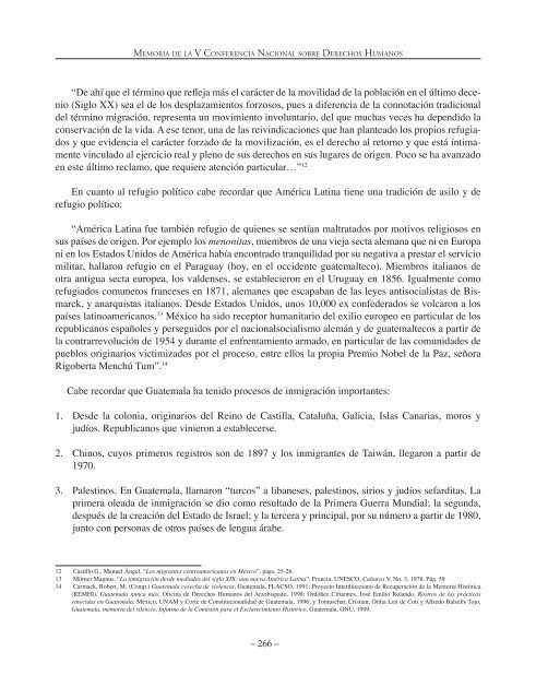 Memoria de la V Conferencia Nacional sobre Derechos Humanos