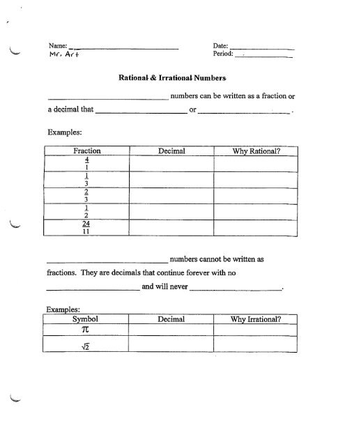 Rational & Irrational Numbers Worksheet.pdf