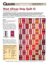free quilt pattern - Quilters Newsletter
