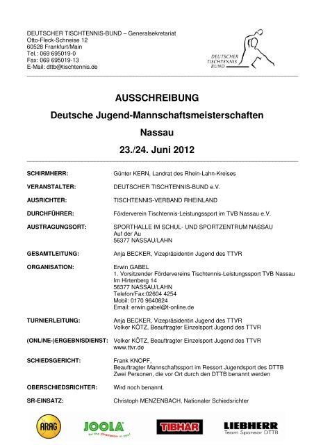 Ausschreibung_DMMJugend_2012_Nassau.pdf - Deutscher ...