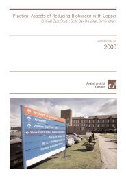 Clinical Case Study: Selly Oak Hospital, Birmingham - Copper ...