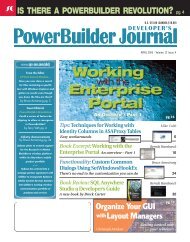 A PowerBuilder Revolution - sys-con.com's archive of magazines ...