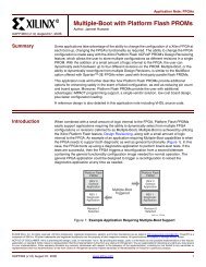 Xilinx XAPP483 - Multiple-Boot with Platform Flash PROMs ...