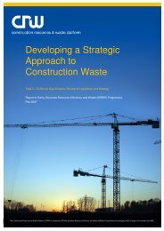 Developing a Strategic Approach to Construction Waste