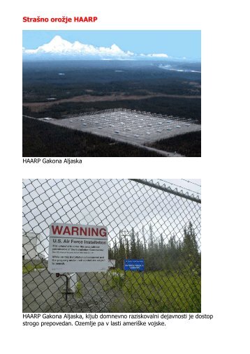 StraÅ¡no oroÅ¾je HAARP - Antropozofija