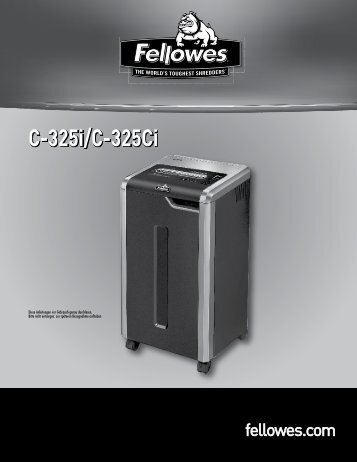 C-325i/C-325Ci - Fellowes