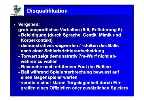 Vergehen - Westdeutscher Handball-Verband