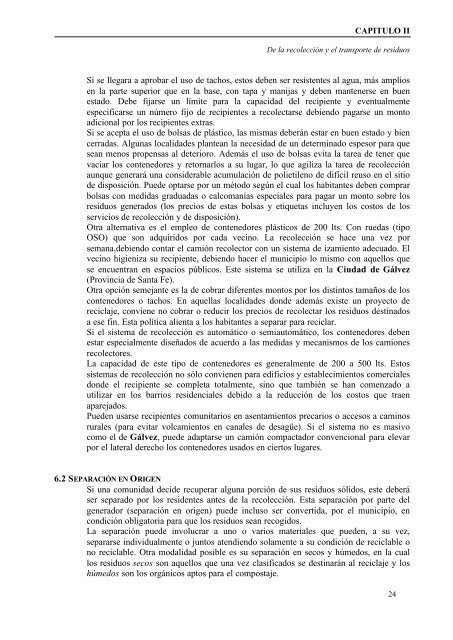 Manual operativo de valorizaciÃ³n de residuos sÃ³lidos ... - BVSDE