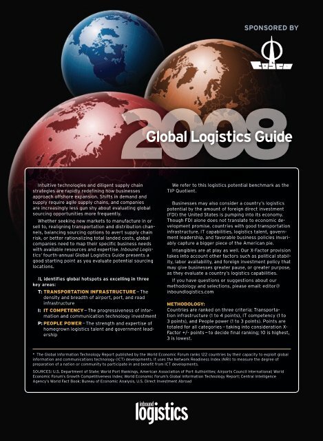 Global Logistics Guide - Inbound Logistics