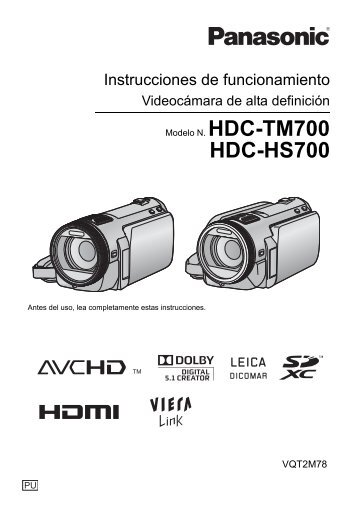 MANUAL DE USUARIO - HDC-TM700PU(es) - Panasonic