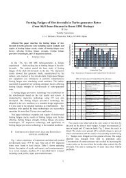 Fretting Fatigue of Slot-dovetails in Turbo-generator Rotor