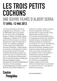 lES TrOiS PETiTS COCHONS - Centre Pompidou