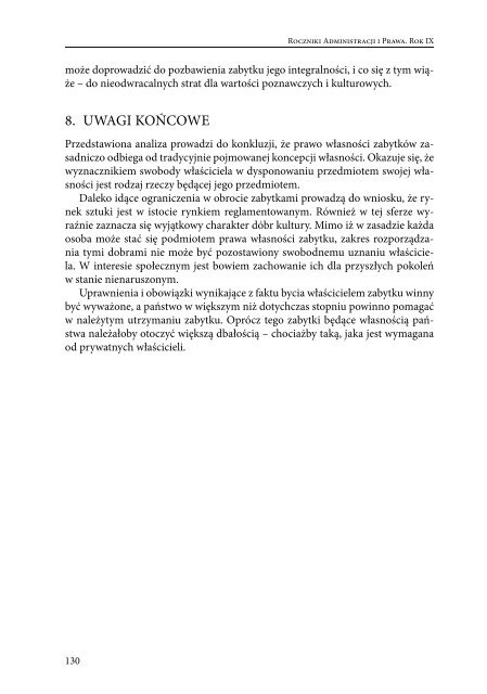 Rocznik Administracji i Prawa rok IX 2009 - WyÅ¼sza SzkoÅa Humanitas