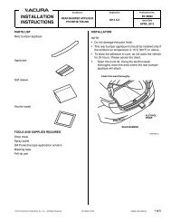 View 2014 Acura ILX Rear Bumper Applique Installation Instructions.