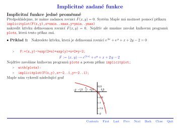 Implicitní funkce