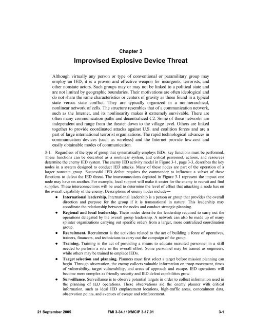 FMI 3-34.119 - Soldier Support Institute - U.S. Army