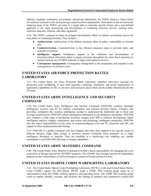 FMI 3-34.119 - Soldier Support Institute - U.S. Army