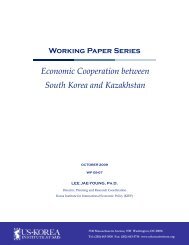 Economic Cooperation between South Korea and Kazakhstan