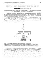 microwave photochemistry of substituted phenols - Institute of ...