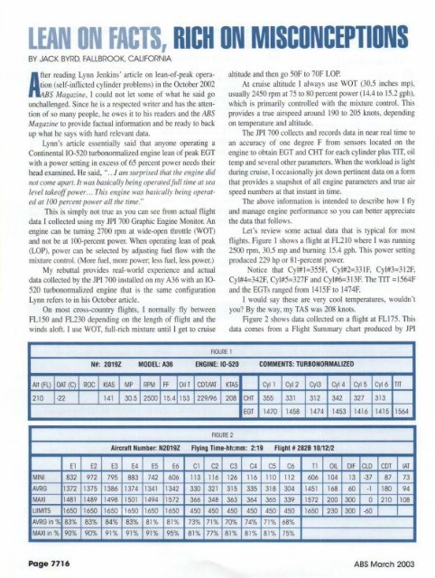 March 2003 - American Bonanza Society