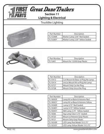 Trucklite Lighting - Great Dane Trailers