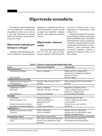 HipertensÃ£o secundÃ¡ria